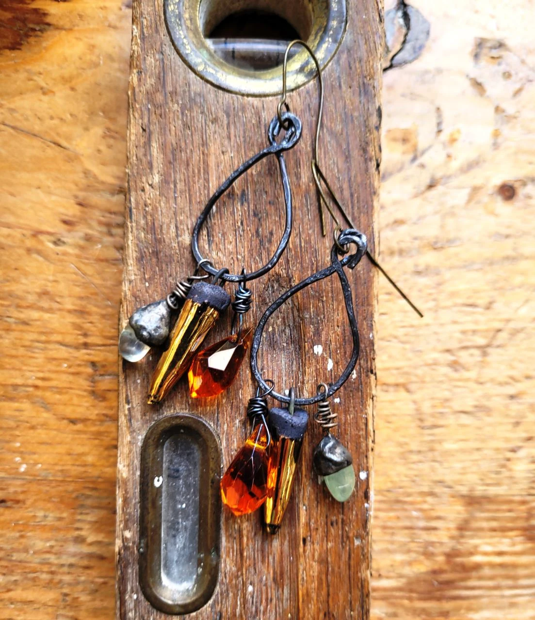 Creoolse en etnische stijl oorbellen, kleine zen-talismannen .. – photo 4